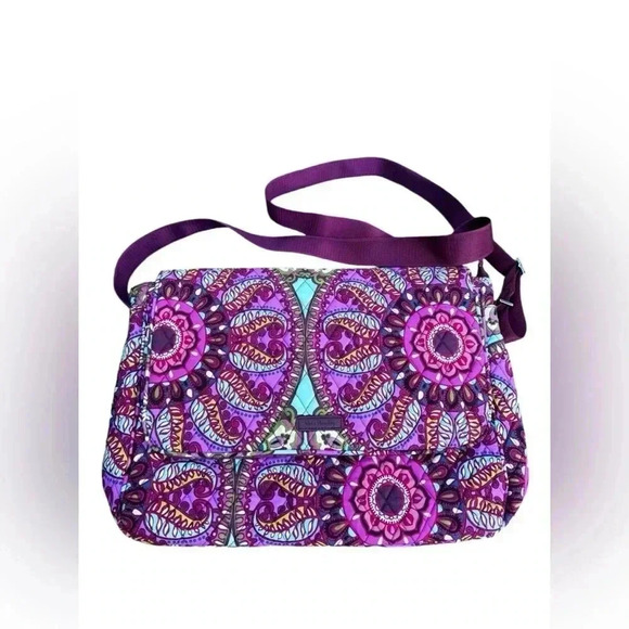 Vera Bradley essential messenger bag resort medallion - Picture 5 of 14